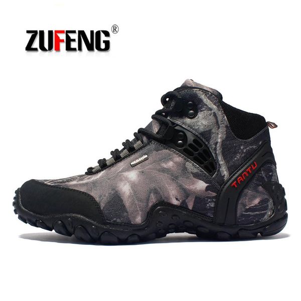 

waterproof hiking shoes for men suede mountain climbing shoes quality trekking sneakers breathable hiking hunting boots