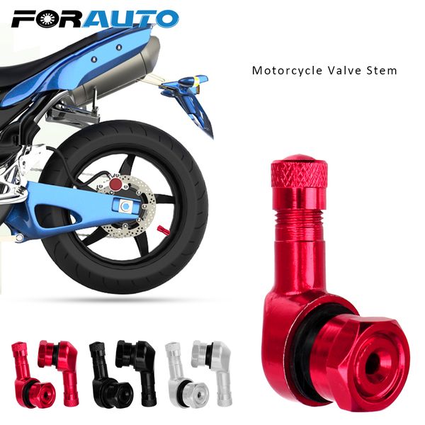 

forauto 1 pair 11.3mm 90 degree angle wheel tire tubeless valve stems aluminum motorcycle valve stem tire accessories