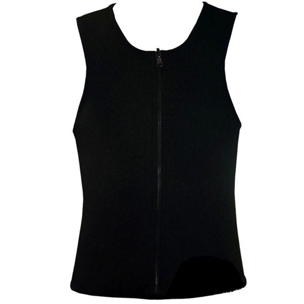 

exercise vest zipper t-shirt men t-shirt men  black tank belt slimming, Black;blue