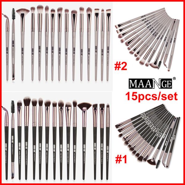 Eye Makeup Brushes 15 Pcs Maquiagem Profissional escova Sombra Concealer sobrancelha Foundation Pó Líquido Creme Blending compo escovas