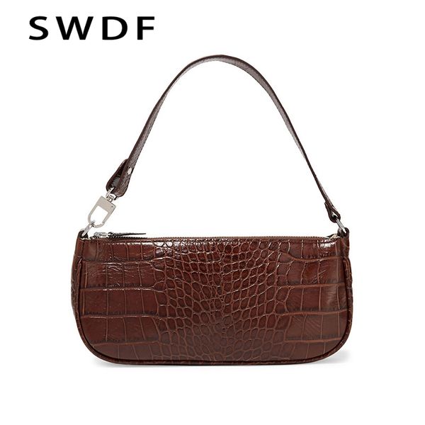 

jin mantang 2020 ladies bag crocodile pattern patent leather handbag retro handbag small clutch bag