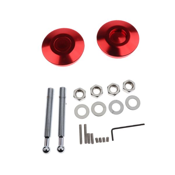 

2 pieces car universal quick release latch low profile hood pins lock