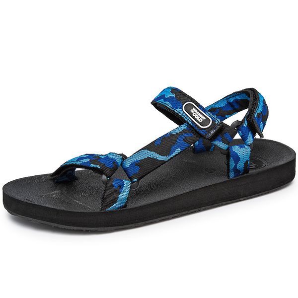 

2019 new summer sandals men's comfortable casual sandals lazy beach slippers canvas gladiator soft bottom men flats summer shoes, Black