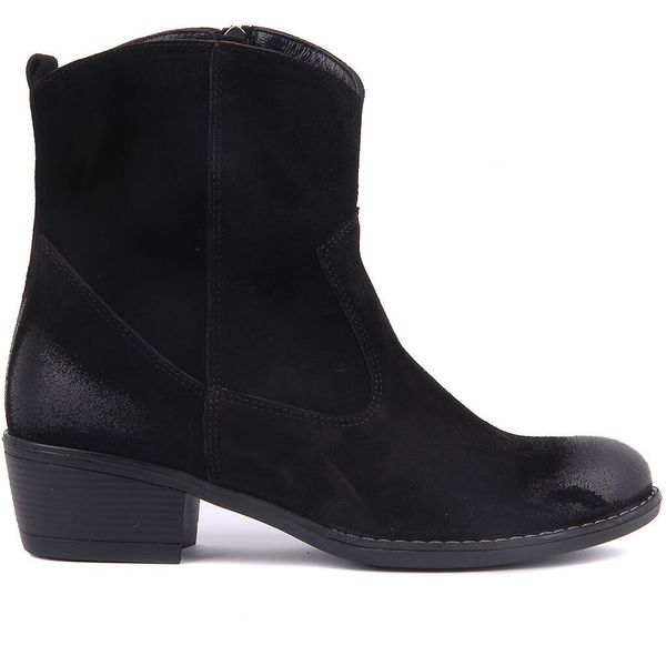 

sail-lakers black suede zipper female boots