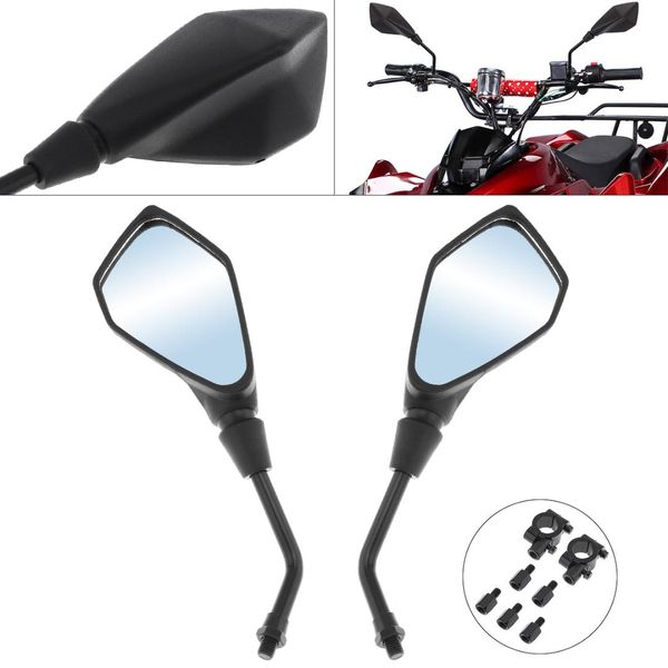 

2pc black atv rear view side mirror motorcycle rearview mirror left and right for polaris sportsman sp 850 sportsman xp 850 1000