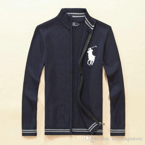 

ralph lauren мальчиков трикотаж mens конструктора свитера дизайнерская knit кардигана бутик модный свитер zip boutique выборочная свитер sel, White;black