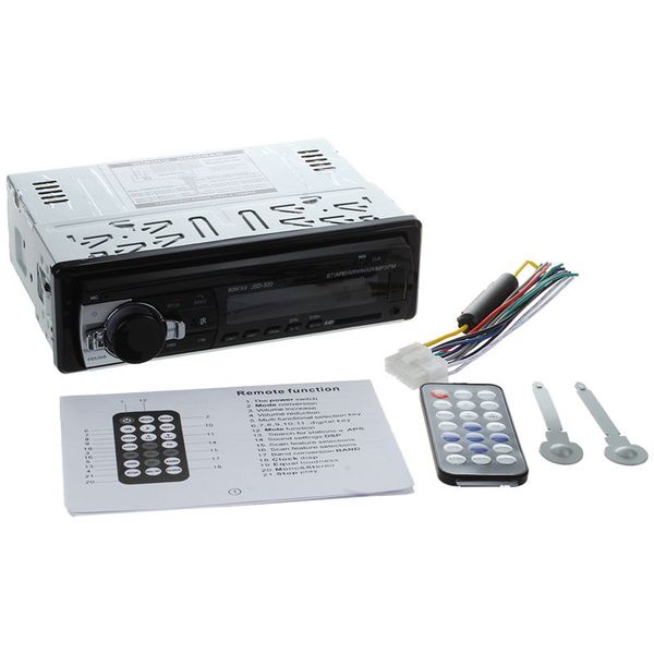 

bluetooth car audio stereo 1 din in dash 12v fm receiver with usb mp3 radio player & usb sd input aux receiver + remote control car dvd