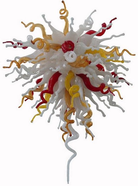 

indoor decoration chandelier crystal lamp multi color led light source chihuly style murano glass chain chandelier