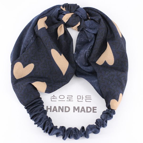 

xiacaier 2018 cute knot plastic hairbands headbands for women girls fabric floral print hairband wide hair band accessories