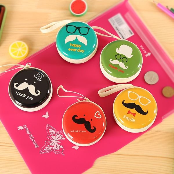 

beard metal student gift creative cute zipper coin purse jewelry gift wallet wallet bag