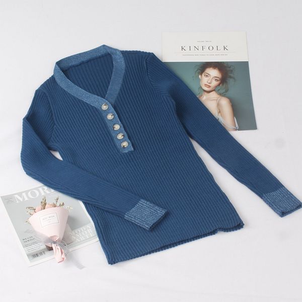 

onlysvter v-neck sweater women autumn winter basic pullover sweater lurex glitter knitted ladies silm jumper, White;black