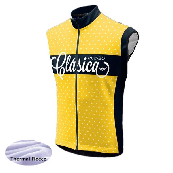

winter thermal thermal morvelo sleeveless cycling vest men warm fleece cycling jerseys/ bicycle bike clothing ciclismo, Black