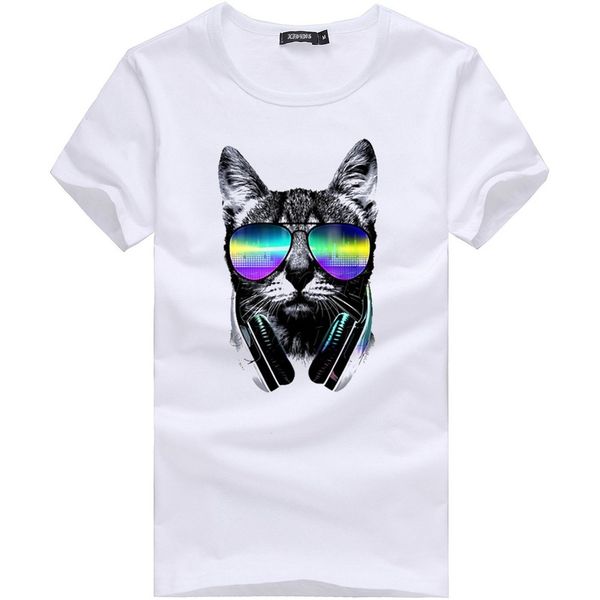 

2020 men's t-shirts summer fashion bulb 3d print t shirt men casual o-neck men tshirt cotton funny t-shirt homme tees, White;black