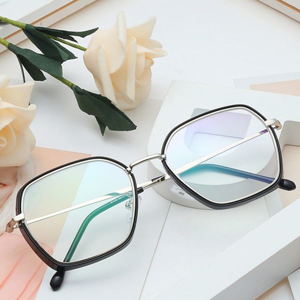 

xojox anti-blue light glasses frame women myopia eyeglasses frames men clear lens alloy optical computer eyewear frame, White;black