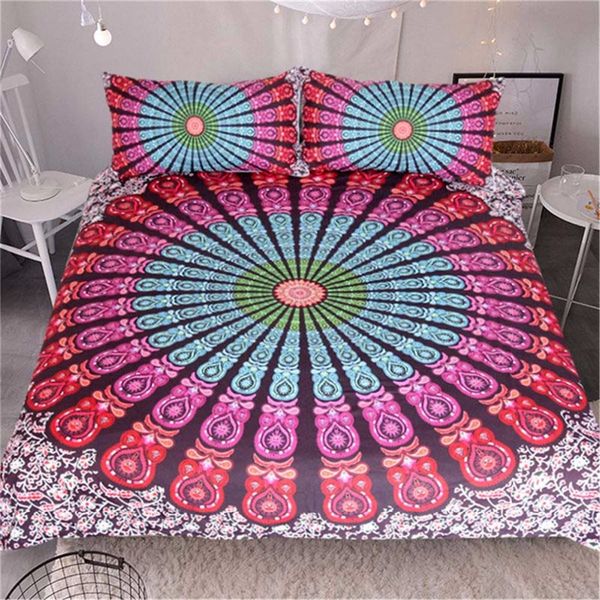 

bohemia home textile cartoon 3pcs bedding sets children's beddingset bed linen duvet cover bed sheet pillowcase set comforter
