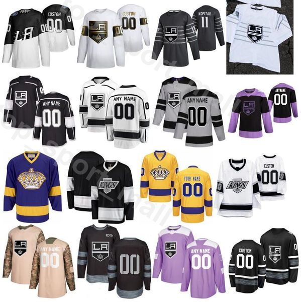 

2020 series стадион лос-анджелес кинг hockey 26 шон уокер джерси 46 блейк lizotte 10 майкл amadio 13 кайл клиффорд мэтт рой customized, Black;red