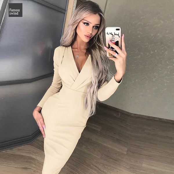 

платье сексуальные женщины партии v шеи оболочки с длинным рукавом длиной до колен bodycon платья плюс размер женщина empire vestidos дизайн, Black;gray