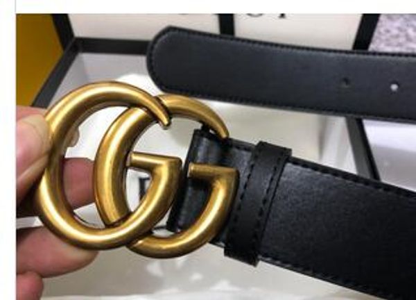 

with boxs 2018 women men's belt women's leather black leather belt men's luxury belt pearl logo 2.0 3.4 3.8, Black;brown