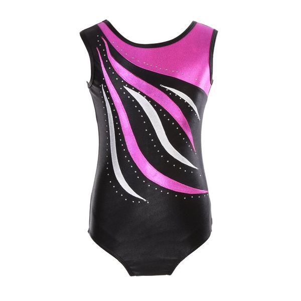 

gymnastics clothes girls high-quality sleeveless radium color matching body suit ballet gymnastics dance dance practice clothes