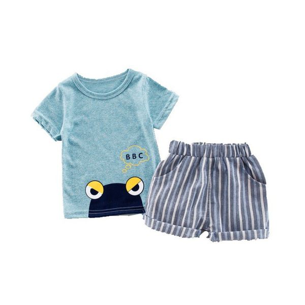 

2020 новые летние дети одежда для младенцев мальчиков девочек мультфильм майка шорты 2pcs / наборы дети младенческая повседневная одежда мал, White