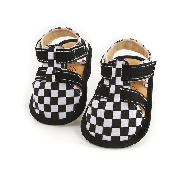 

boy sandals summer beach boy shoes 0-18 months girl slippers toddler kids nursery school summer new leather baby shoes, Black;red