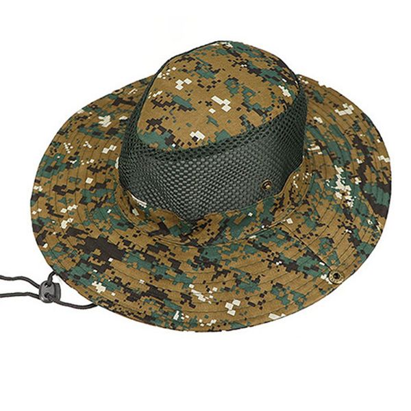 

outdoor activities cap bucket hat casual fishing drawstring sun-proof men women camping polyester travel wide brim breathable