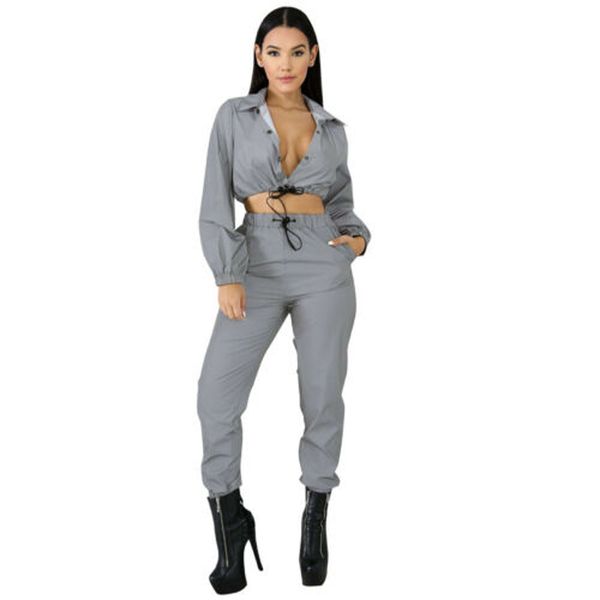 

women bodycon reflective zip crop hoodies skirt tennis set female clubwear party hooded outfits sportswear /2, White;black