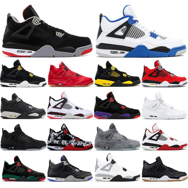 

with socks new 4 4s basketball shoes bred royalty tattoo black cat alternat fashion men sports sneakers shoes size 40-47