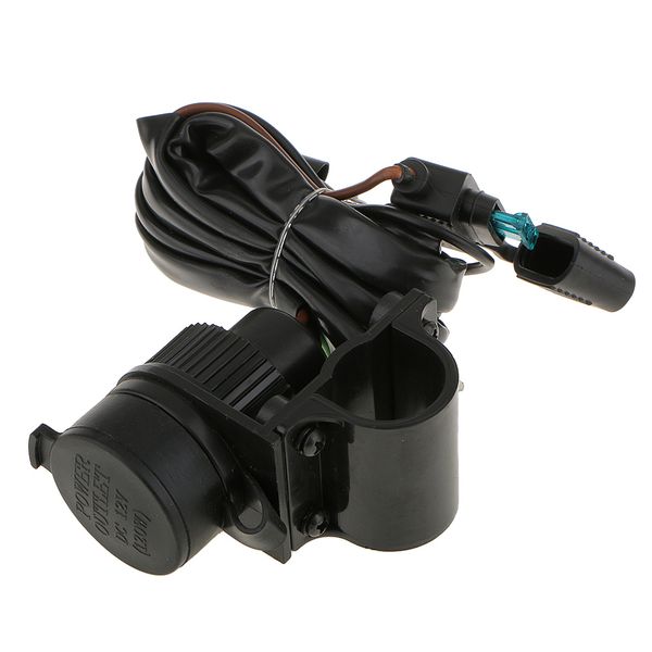 

12v car/motorcycle lighter power socket plug outlet with bracket