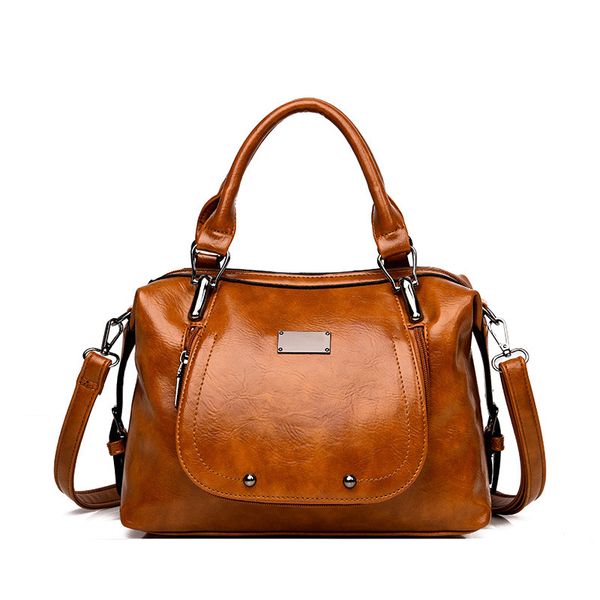 

lady bags 2019 spring new wild leather pillow bag ladies handbag european and american fashion shoulder bag