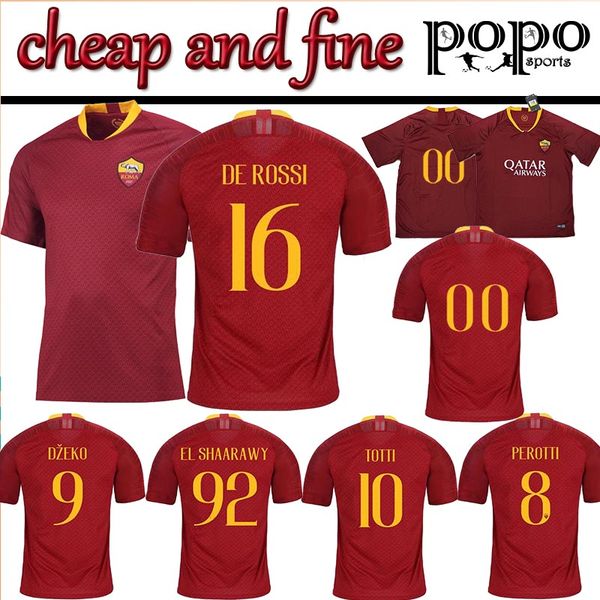 

18 19 uper and fine 9 dzeko occer jer ey 16 de ro i 8 perotti roma jer ey embroidery logo ell