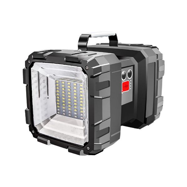 

portable bright double head searchlight lamp usb rechargeable outdoor emergency camping light work light original s25