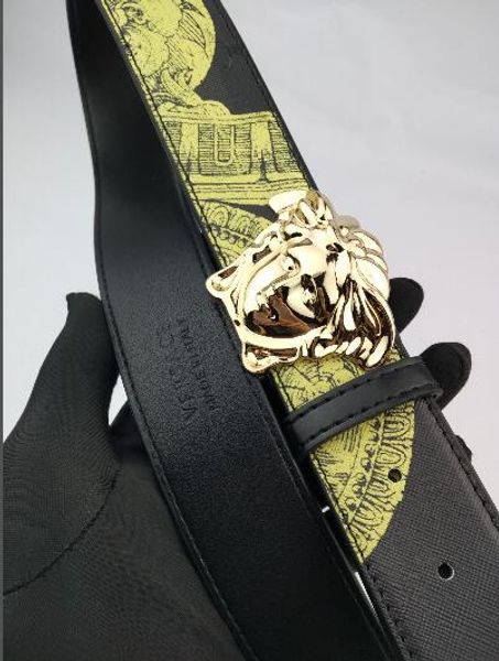 

fashion business luxury belt designer belt smooth buckle genuine leather belts for men brand designer belt the bandwidt, Black;brown