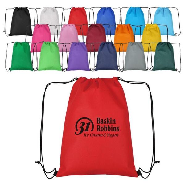 

123399 100шт pcs zackpack нейлон drawstring пользовательских печатных персонализированный обучение рюкзак девочка сумка школа спорт водонепр