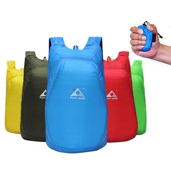 

lightweight 20l foldable backpack waterproof backpack folding bag ultralight outdoor pack for women men travel hiking