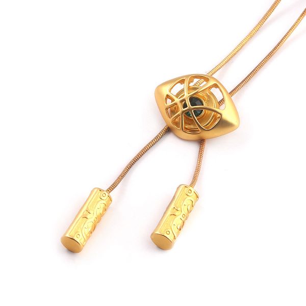 

strange crystal eye of agamotto pendant necklaces 4 steve time stone long necklaces choker fashion yt71, Silver
