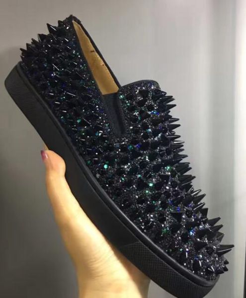 

Черный Gillter оптом Мужская и женская унисекс обувь Красная подошва кроссовки ну ве