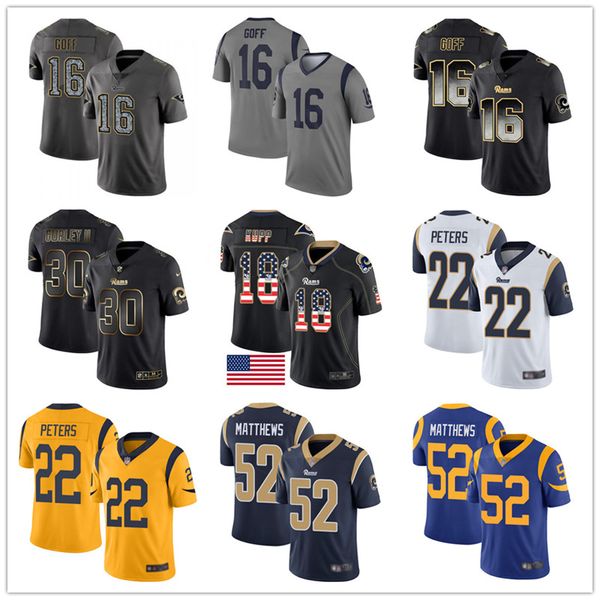 

los angeles custom ram jerseys eric dickerson todd gurley jared goff aaron donald brandin cooks clay matthews aqib talib men women youth, Black;red