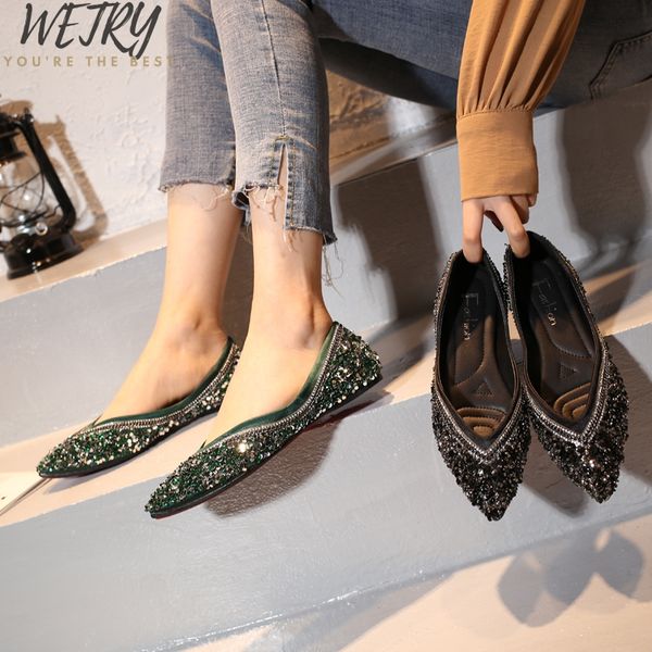 

2019 new women flats shoes leopard print women shoes casual single ballerina shallow mouth, Black