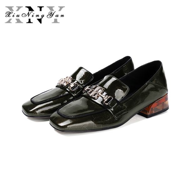 

xiuningyan shoes woman black sliver soft genuine leather women's flat shoes slip-on fashion handmade women casual oxfords