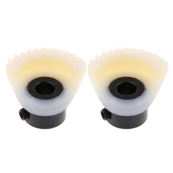 

2-piece lower gear for sewing machine spare part, Black
