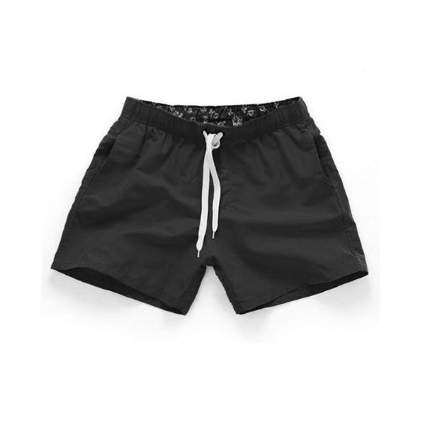 

brand summer new casual shorts men fit solid 8 color available shorts loose elastic waist breathable beach hi-q, White;black