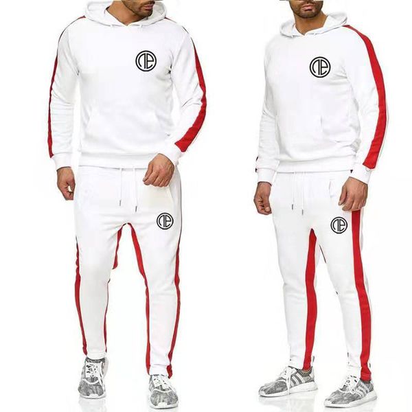 

new men's casual two-piece sports suit, hoodie pantalones suit, men's designer jogger, sportswear spring men's short suit ho, Gray