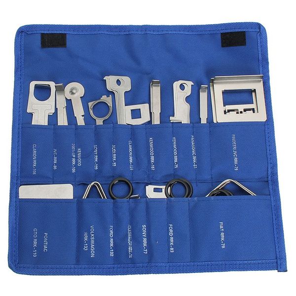 

pack of 38 car radio removal keys vehicle stereo cd player head unit tools set