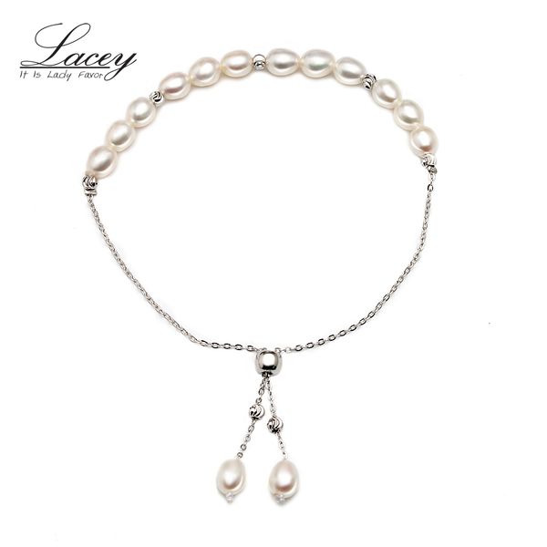 

new design 4-5mm natural freshwater pearl bracelets for women fashion white multi real pearl bracelet lowest price, Red;blue