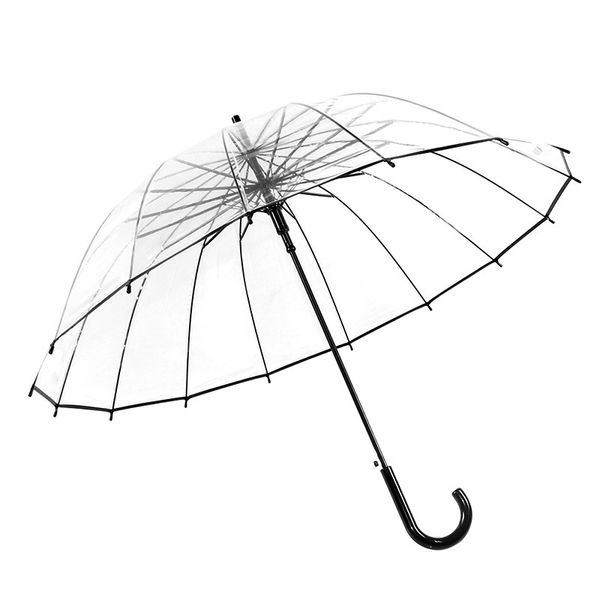 

long handle transparent clear umbrella creative sun rain umbrellas for kids dance performance beach wedding
