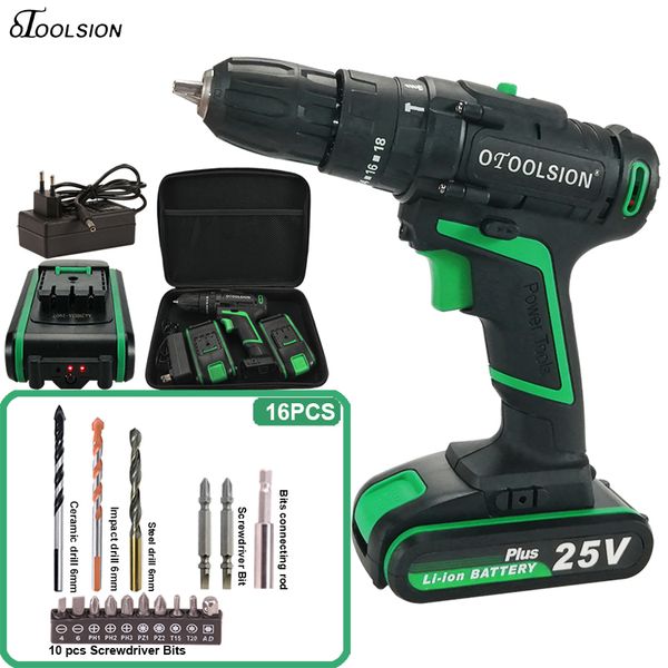 

25v 48 n.m 2 speed hammer drill impact drill eletric tools impact cordless hammer for drilling in steel wood ceramic