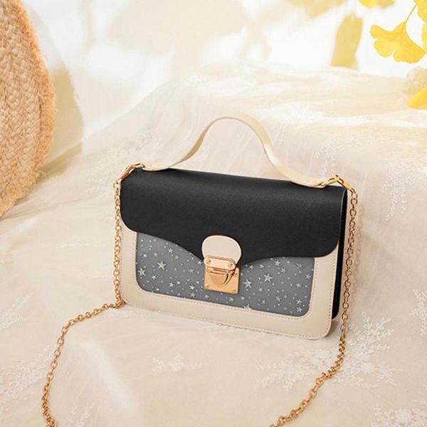Womens Bags Crossbody Bags Fashion Women Mortise Lock Mini Bag Vintage Shoulder Cross Body Bag Blue