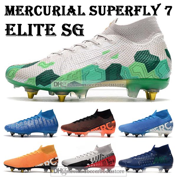 

Подарочная сумка мужские высокие топы футбольные бутсы CR7 Mercurial Superfly VII 360 Elite SG фут