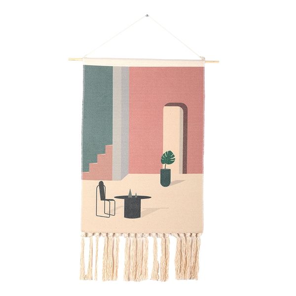 

practical boutique new tassels wall hanging handmade tapestry macrame home decor retro nordic kids craft handcrafted baby